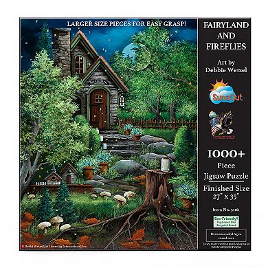 Fairyland and Fireflies 1000 piece Large Piece Jigsaw Puzzle