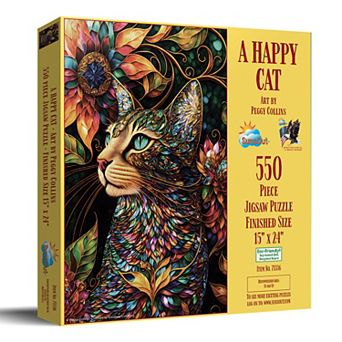 A Happy Cat 550 pc Jigsaw Puzzle