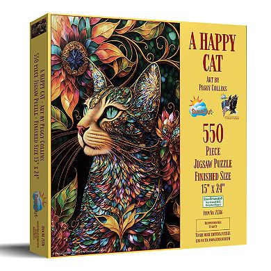 A Happy Cat 550 piece Jigsaw Puzzle