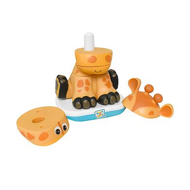 Stack-a-Roos Baby Giraffe, Jungle Animal Stacking STEM Toy for Babies, Toddlers