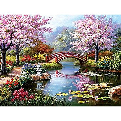 Japanese Garden in Bloom 1000 piece Jigsaw Puzzle