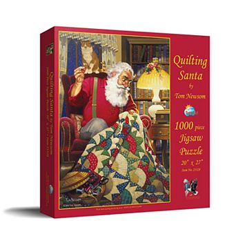 Quilting Santa 1000 pc Jigsaw Puzzle