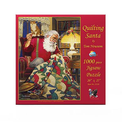 Quilting Santa 1000 piece Jigsaw Puzzle