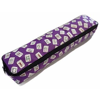 Multi-purpose (XL-Purple Color) Tile/Rack Color Tile Zippered Case for Mah Jongg Game