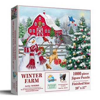 Winter Farm 1000 pc Jigsaw Puzzle