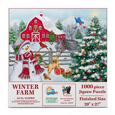 Winter Farm 1000 piece Jigsaw Puzzle