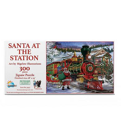 Santa at the Station 300 piece Jigsaw Puzzle