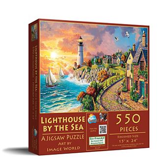 Lighthouse by the Sea 550 pc Jigsaw Puzzle