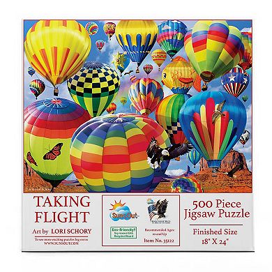 Taking Flight 500 piece Jigsaw Puzzle by Lori Schory Finished Size 18" x 24" MPN# 35122