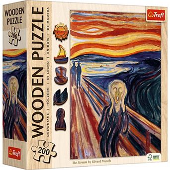 Trefl Wood The Scream - Edvard Munch 200 pc Wooden Puzzle