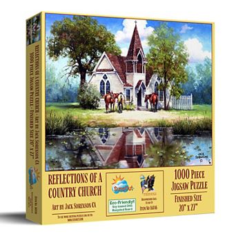 Reflections of a Country Church 1000 pc Jigsaw Puzzle