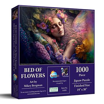 Bed of Flowers 1000 pc Jigsaw Puzzle