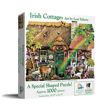 Irish Cottage 1000 pc Shaped Jigsaw Puzzle