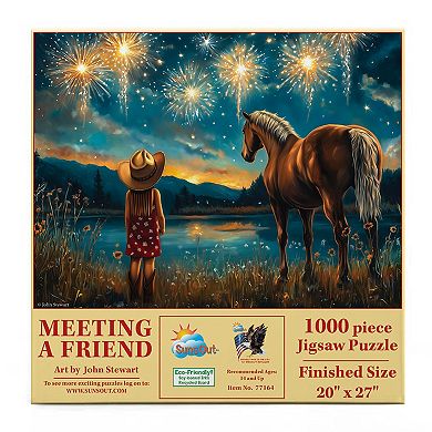 Meeting a Friend 1000 piece Jigsaw Puzzle for Adults