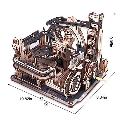 DIY 3D Moving Gears Puzzle - Marble SpacePort - 472 pcs