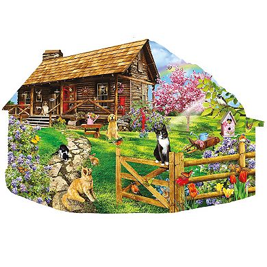 Mountain Spring 1000 piece Special Shape Jigsaw Puzzle