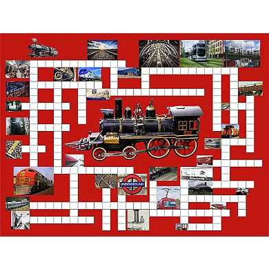 Riding the Rails 500 piece Puzzle Combo Jigsaw Puzzle