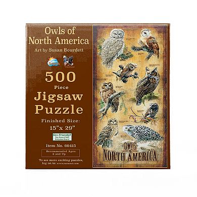 Owls of North America 500 piece Jigsaw Puzzle