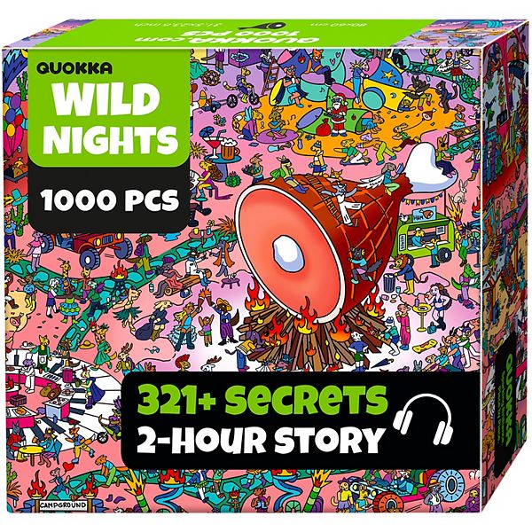 QUOKKA 1000 Piece Puzzle for Adults with Hidden Secrets & Audio Story