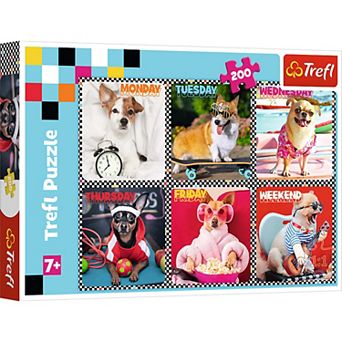 Trefl Red 200 pc Kids Puzzle - Happy Dogs