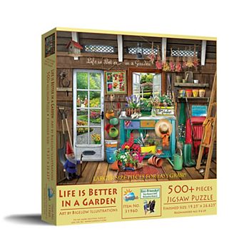 Life is Better in a Garden 500 pc Large Pieces Jigsaw Puzzle