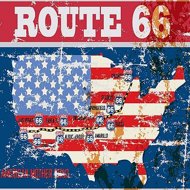 Trefl Red Route 66 Map 500 Piece Puzzle