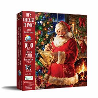 He's Checking it Twice 1000 pc Jigsaw Puzzle