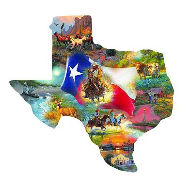 Images of Texas 1000 piece Special Shape Jigsaw Puzzle