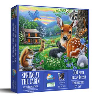 Spring at the Cabin 500 pc Jigsaw Puzzle