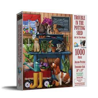 Trouble in the Potting Shed 1000 pc Jigsaw Puzzle
