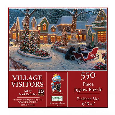 Village Visitors 550 piece Jigsaw Puzzle
