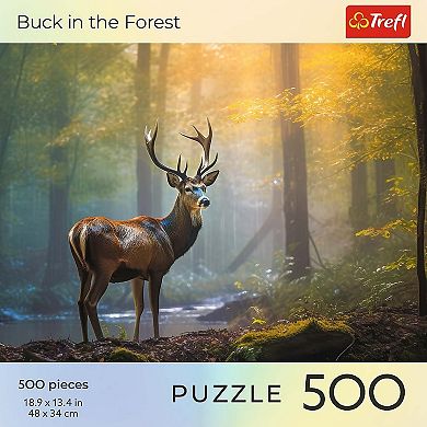 Trefl Red 500 Piece Puzzle - Nature - Buck in the Forest