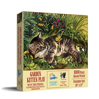 Garden Kitten Play 1000 pc Jigsaw Puzzle