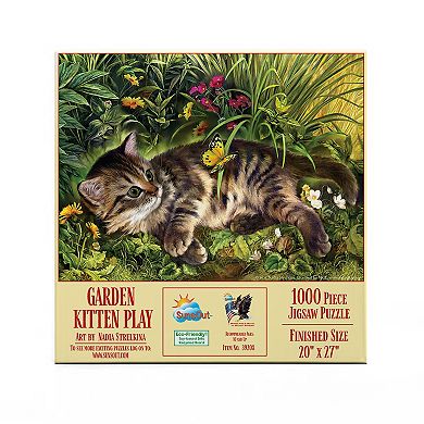 Garden Kitten Play 1000 piece Jigsaw Puzzle