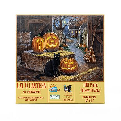 Cat o Lantern 500 piece Jigsaw Puzzle