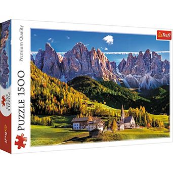Trefl Red 1500 pc Puzzle - Val di Funes valley, Dolomites, Italy