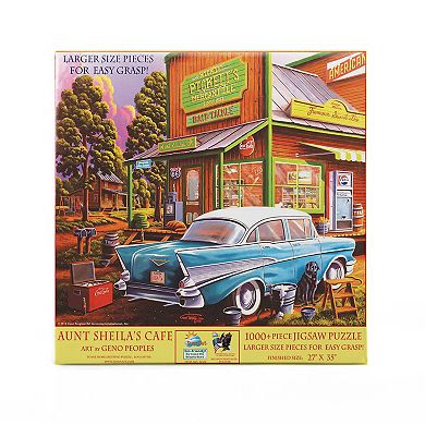 Aunt Sheila's Cafe 1000 piece Large Pieces Jigsaw Puzzle