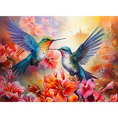 Hummingbird Love 500 piece Large Piece Jigsaw Puzzle