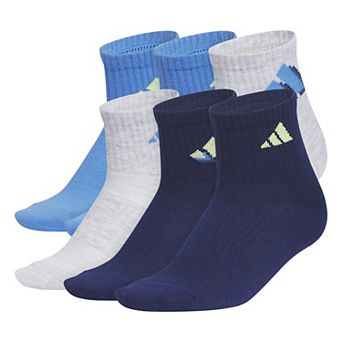 Boys adidas 6-Pack Superlite Classic 2.0 Quarter Socks