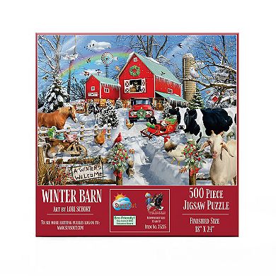 Winter Barn 500 piece Jigsaw Puzzle