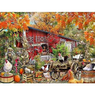 Barnyard Chickens 500 piece Jigsaw Puzzle