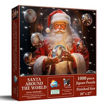 Santa Around the World 1000 pc Jigsaw Puzzle