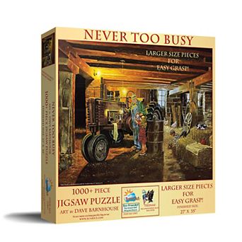 Never too Busy 1000 pc Large Pieces Jigsaw Puzzle