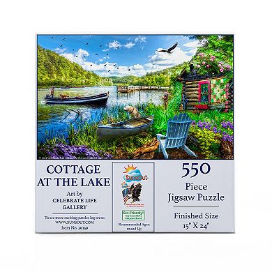 Cottage at the Lake 550 piece Jigsaw Puzzle