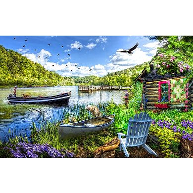 Cottage at the Lake 550 piece Jigsaw Puzzle