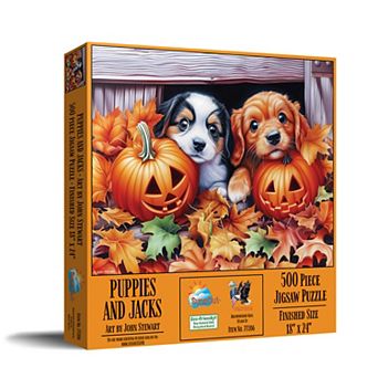 Puppies and Jacks 500 pc Jigsaw Puzzle for Adults