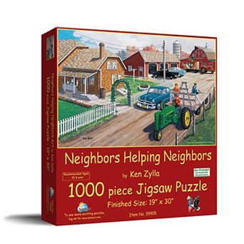 Neighbors Helping Neighbors 1000 pc Jigsaw Puzzle