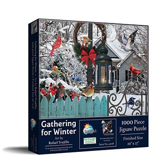 Gathering for Winter 1000 pc Jigsaw Puzzle