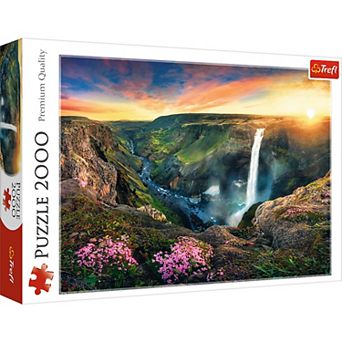 Trefl Red 2000 pc Puzzle - Háifoss Waterfall, Iceland