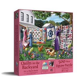 Quilts in the Backyard 500 pc Jigsaw Puzzle